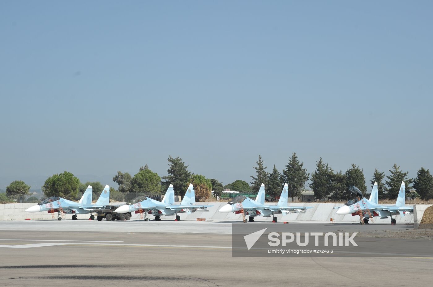 Russian aircract at Hemeimeem Air Base in Syria