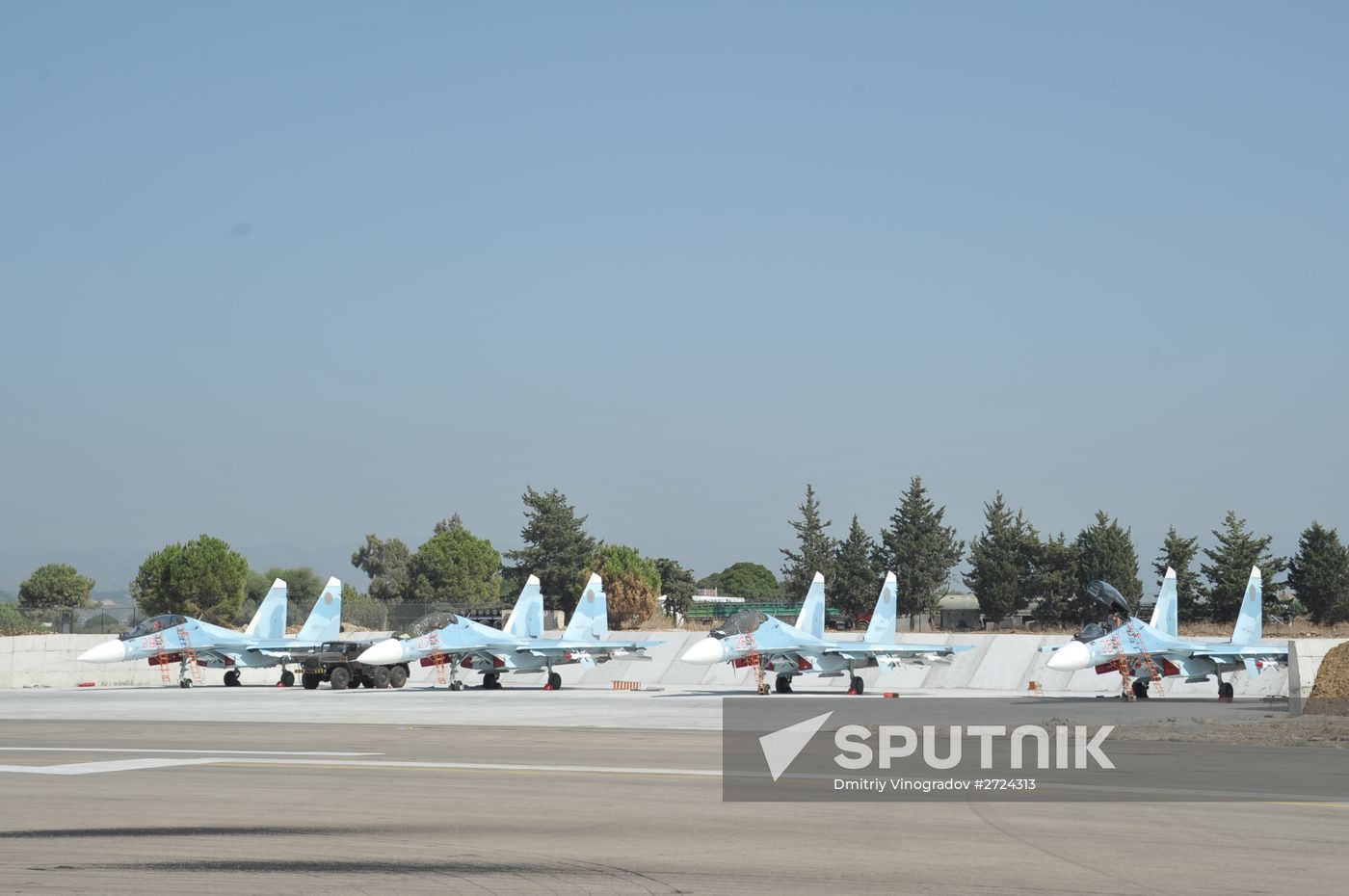 Russian aircract at Hemeimeem Air Base in Syria