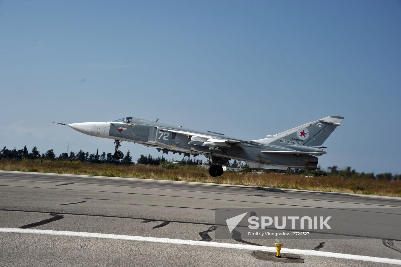 Russian aircraft at Hemeimeem Air Base in Syria