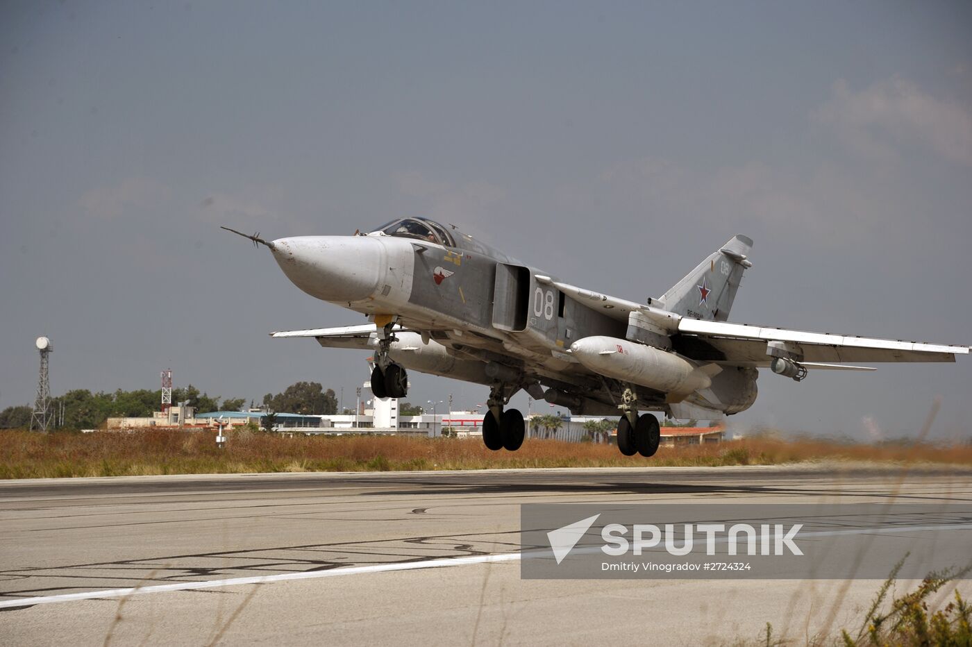 Russian aircraft at Hemeimeem Air Base in Syria