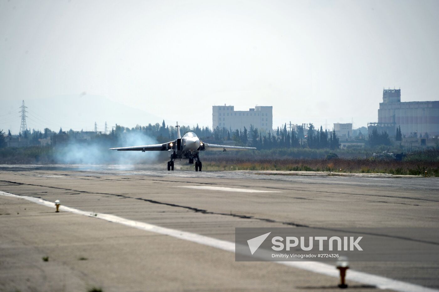 Russian aircract at Hemeimeem Air Base in Syria