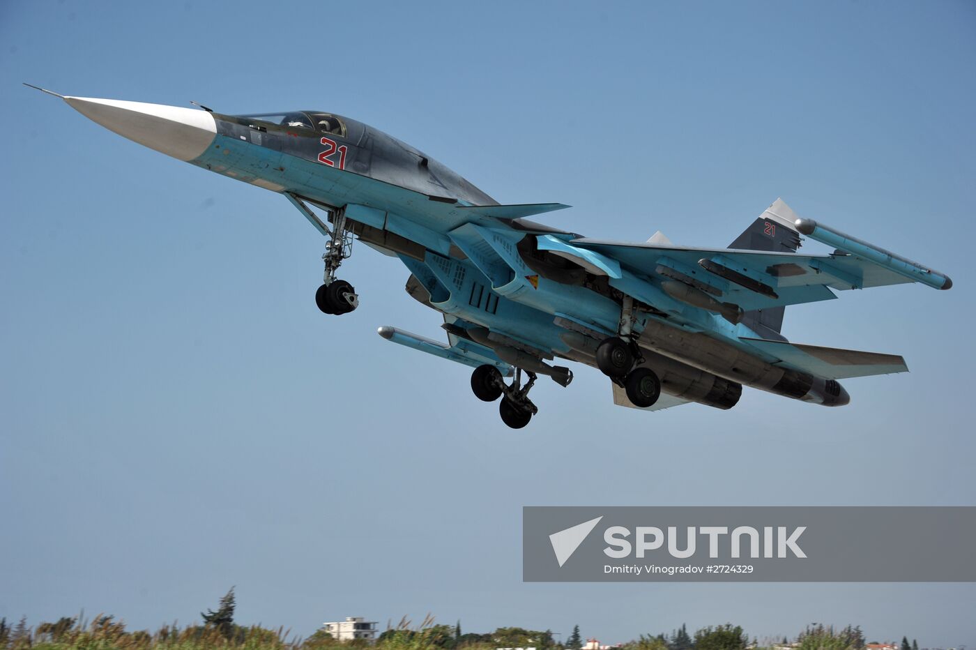 Russian aircract at Hemeimeem Air Base in Syria