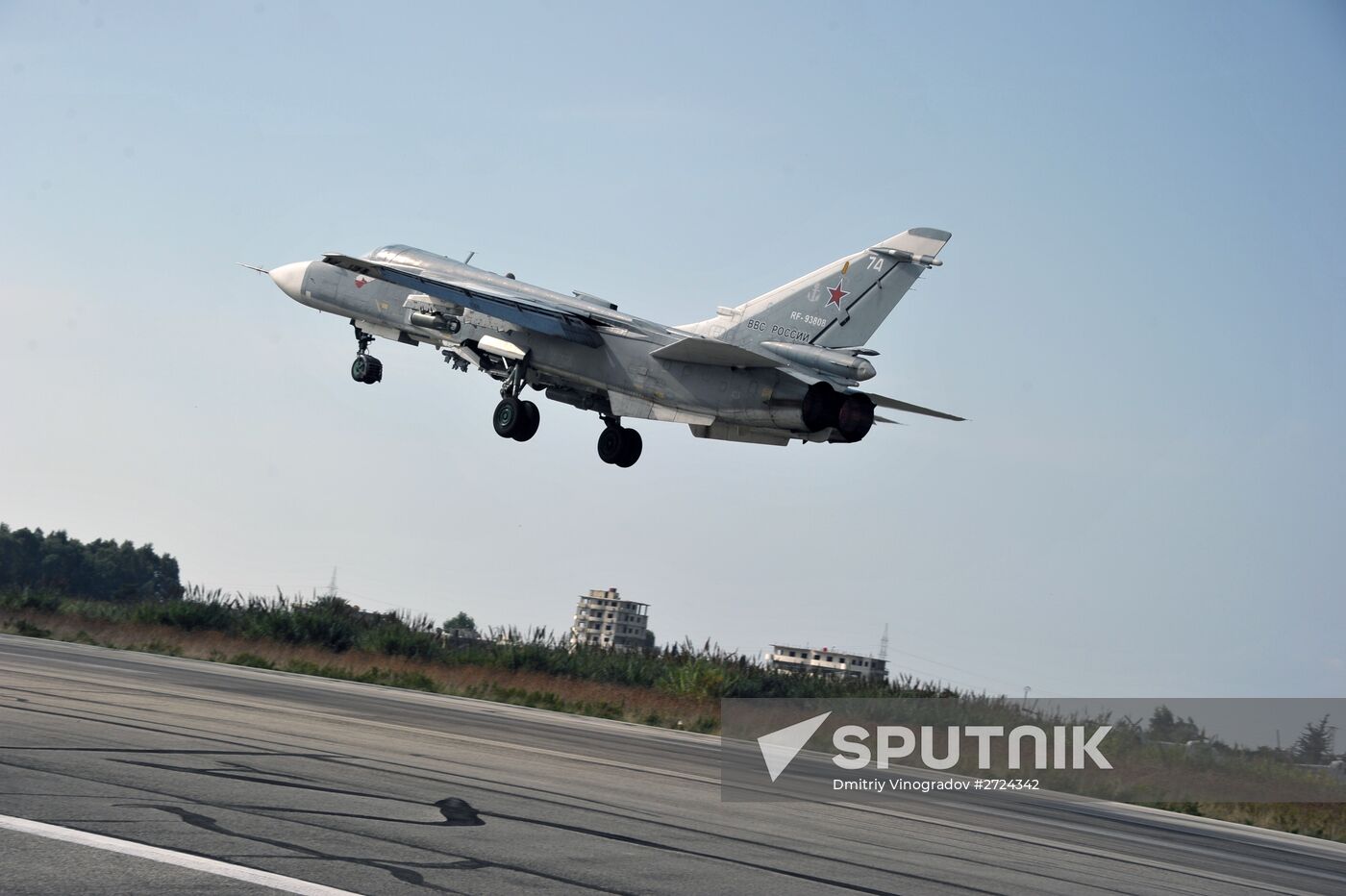 Russian aircract at Hemeimeem Air Base in Syria