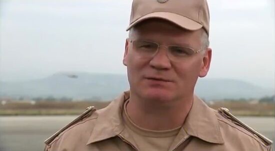 Press briefing at Hmeimim air base in Syria