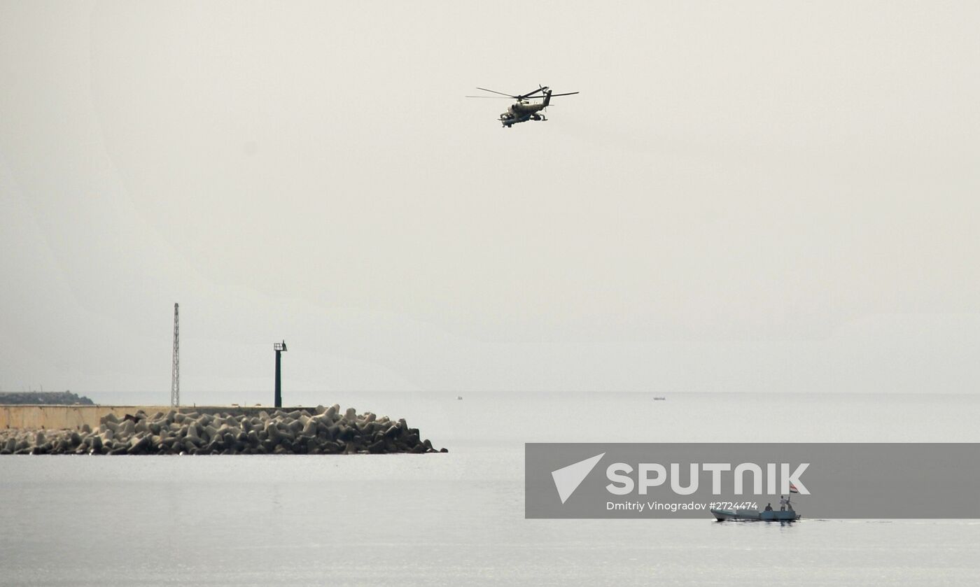 Russian aircract at Hemeimeem Air Base in Syria