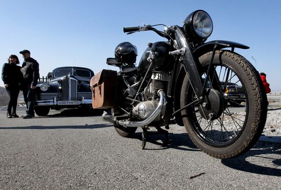 Motor rally, devoted to the Automobilist Day, in Vladivostok