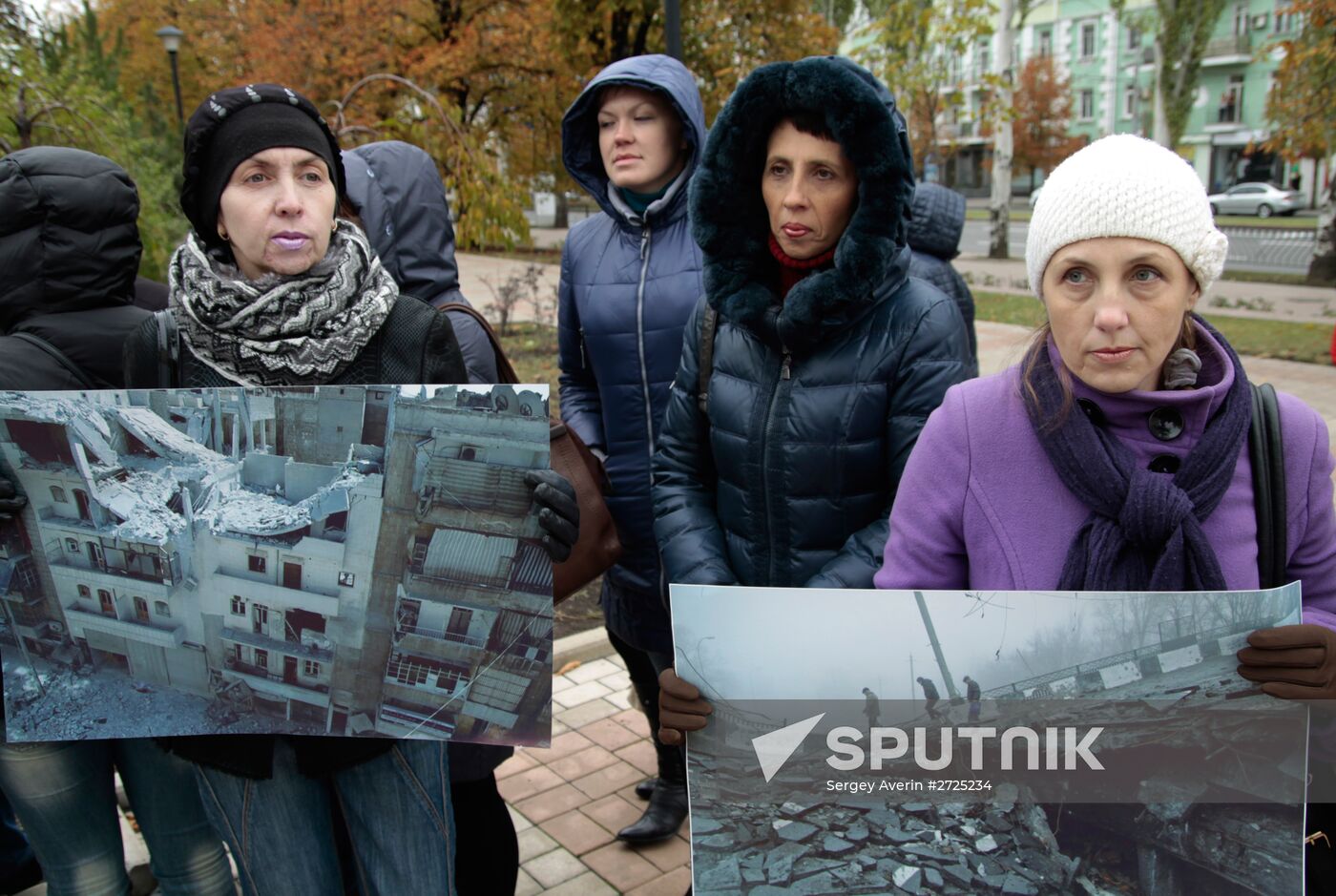 Rally in Donetsk on United Nations Day