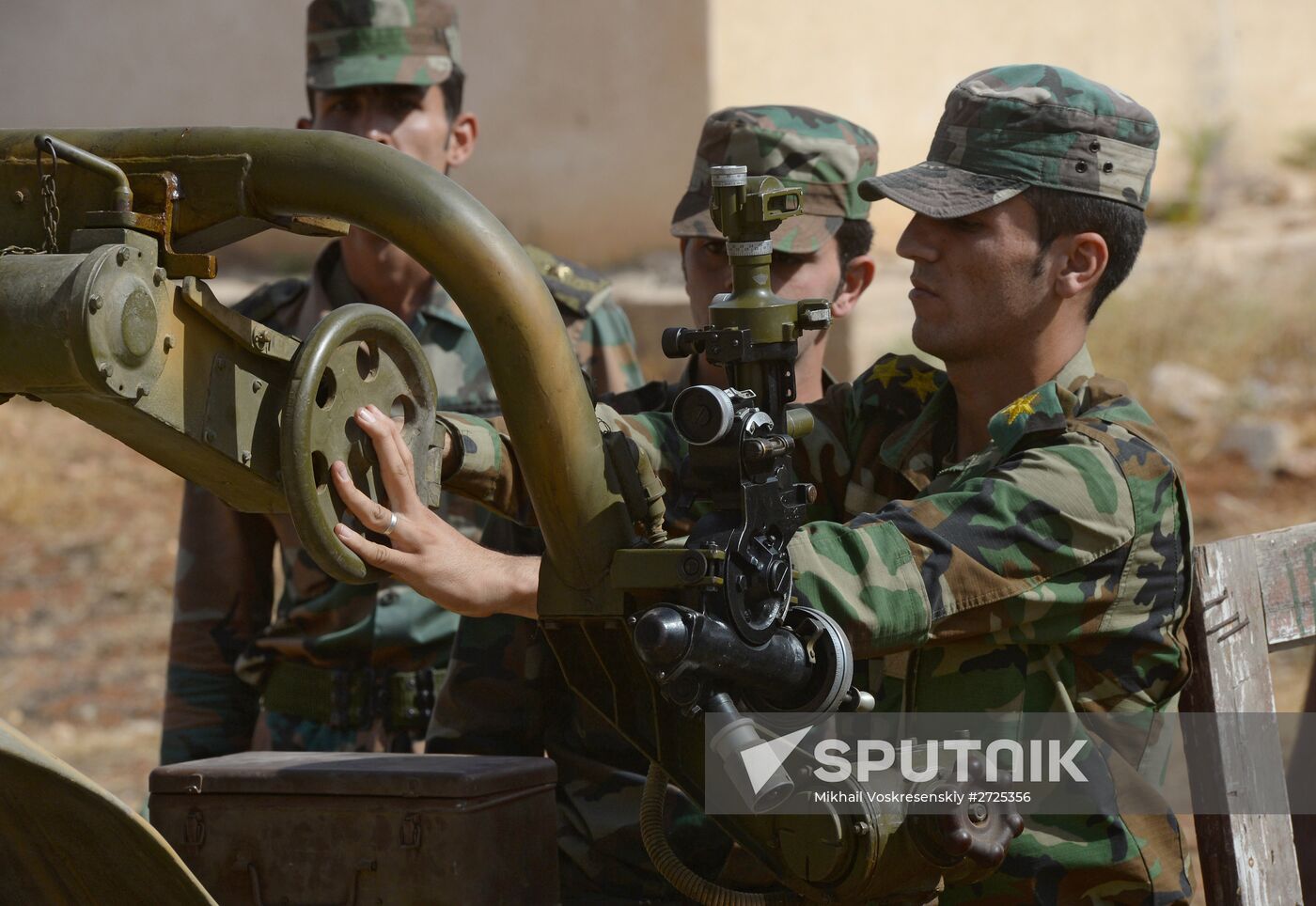 Syrian Arab Army's 2nd Corps 10th Division off Katana city, Syria