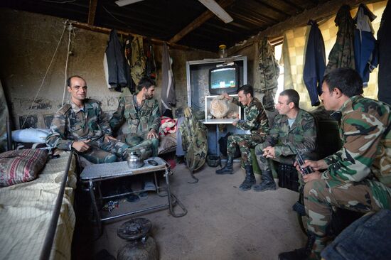 Syrian Arab Army's 2nd Corps 10th Division off Katana city, Syria