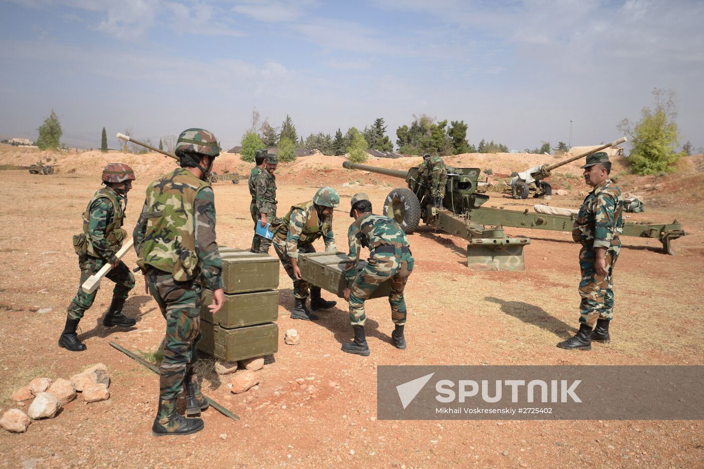 Syrian Arab Army's 2nd Corps 10th Division off Katana city, Syria