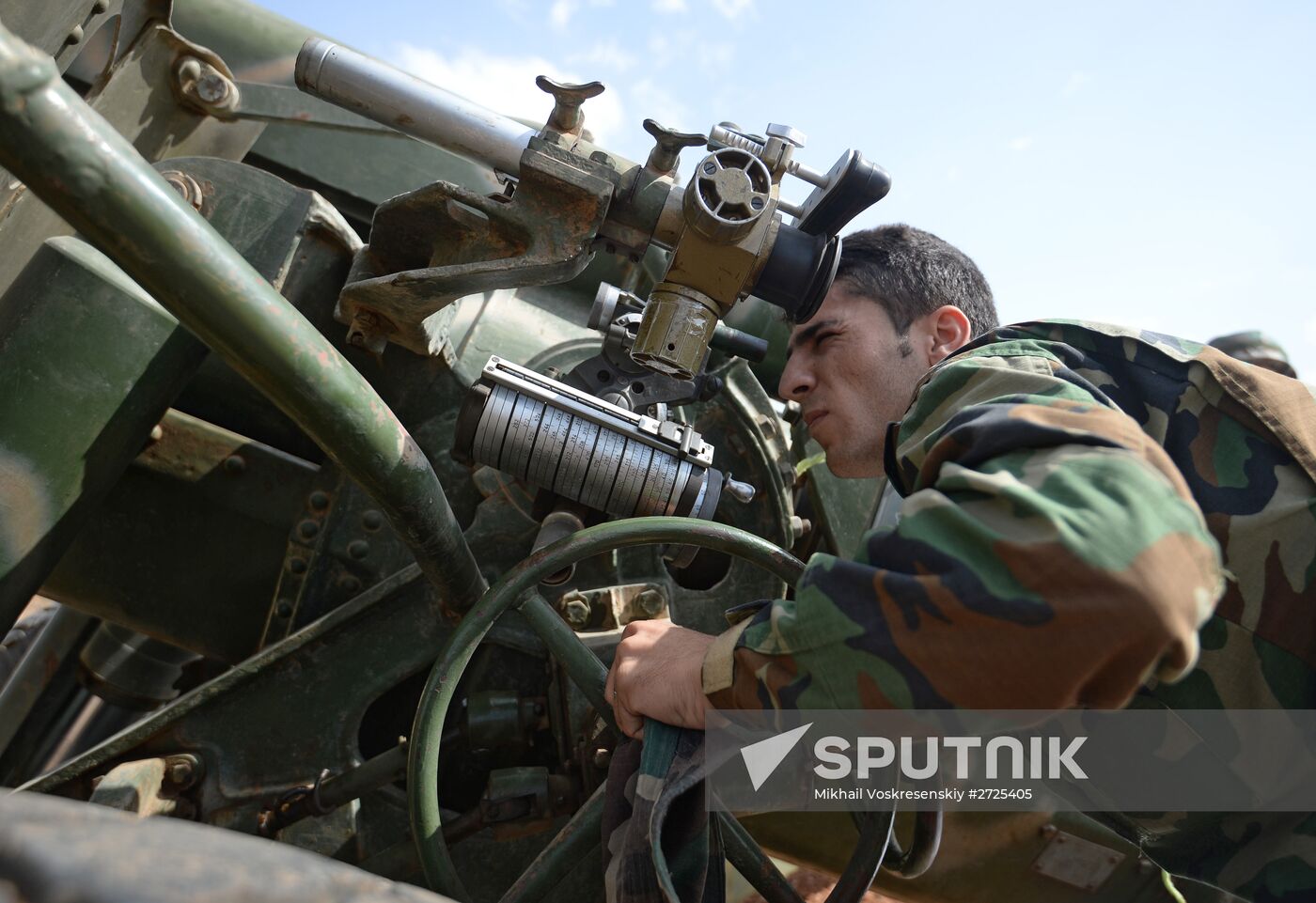 Syrian Arab Army's 2nd Corps 10th Division off Katana city, Syria