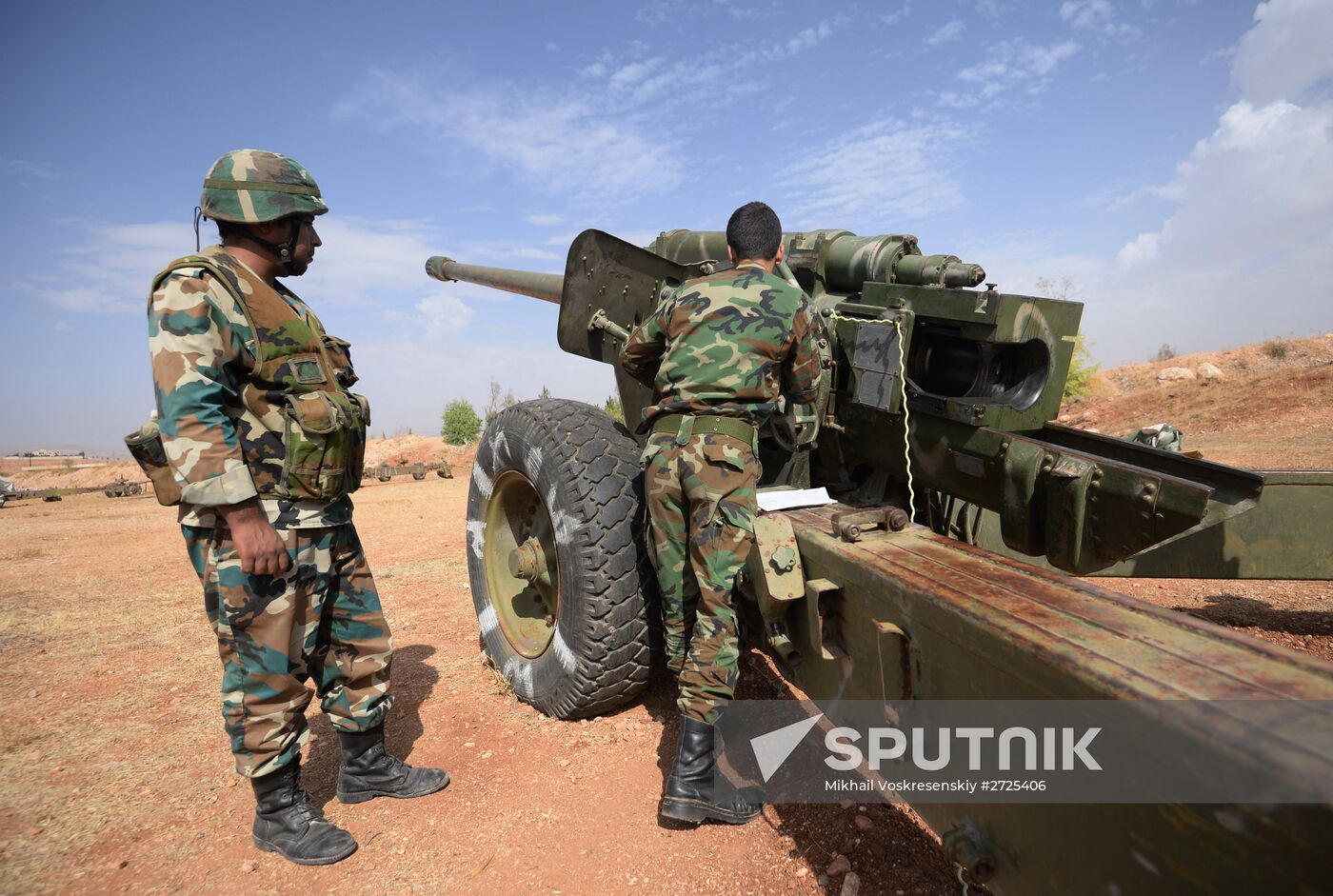 Syrian Arab Army's 2nd Corps 10th Division off Katana city, Syria