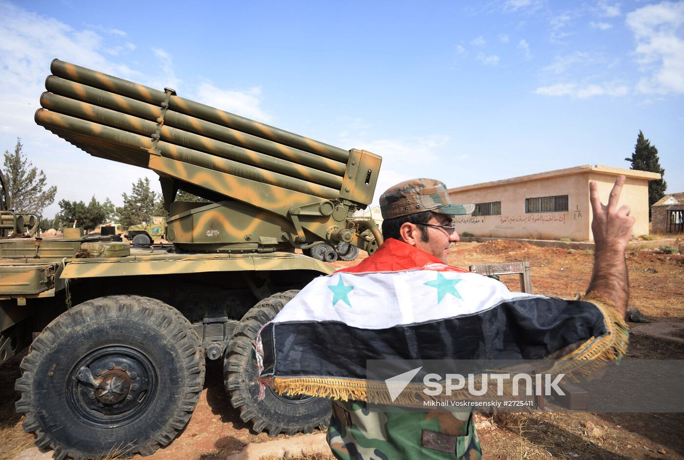 Syrian Arab Army's 2nd Corps 10th Division off Katana city, Syria