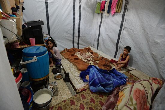 Refugee camp in Damascus