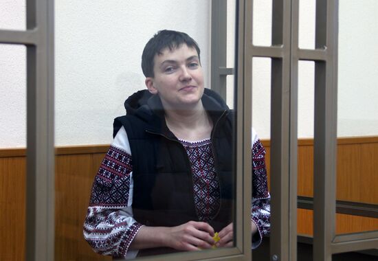 Court hearing in Ukrainian citizen Nadezhda Savchenko's case