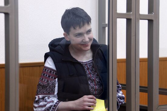 Court hearing in Ukrainian citizen Nadezhda Savchenko's case