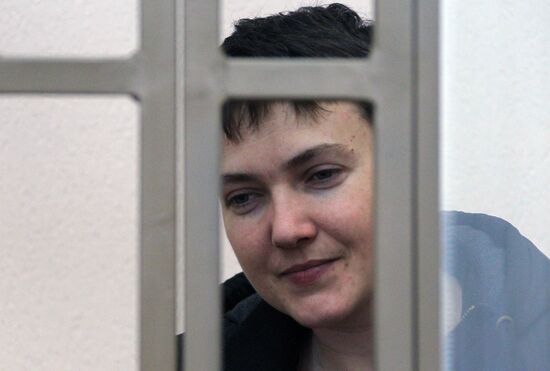 Court hearing in Ukrainian citizen Nadezhda Savchenko's case