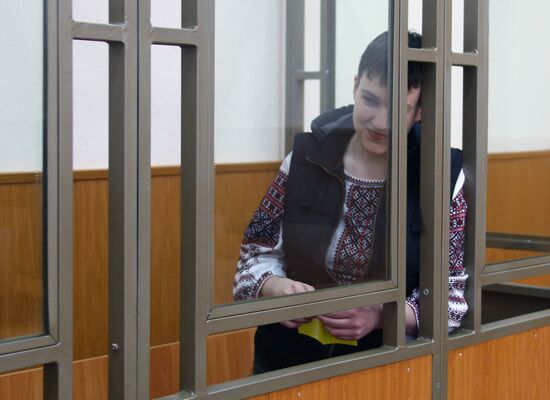 Court hearing in Ukrainian citizen Nadezhda Savchenko's case
