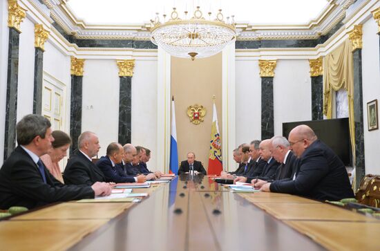 President Vladimir Putin conducts VTS commission meeting