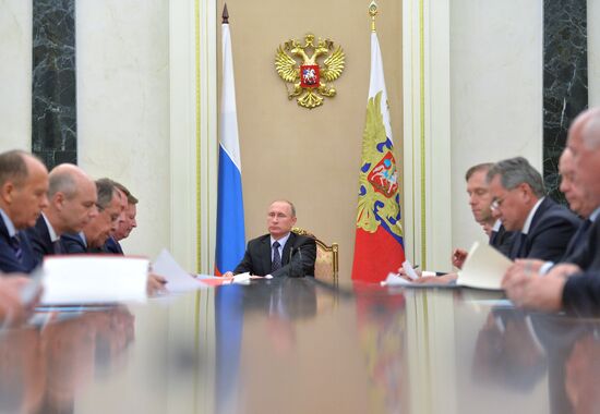 President Vladimir Putin conducts VTS commission meeting