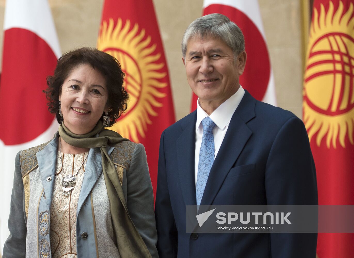 Japanese Prime Minister Shinzo Abe visits Kyrgystan