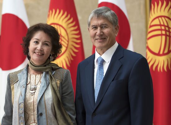 Japanese Prime Minister Shinzo Abe visits Kyrgystan