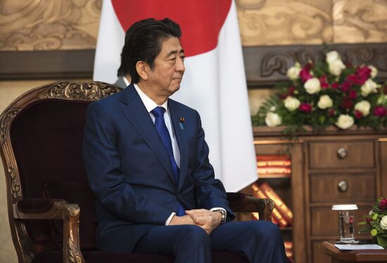 Japanese Prime Minister Shinzo Abe visits Kyrgystan