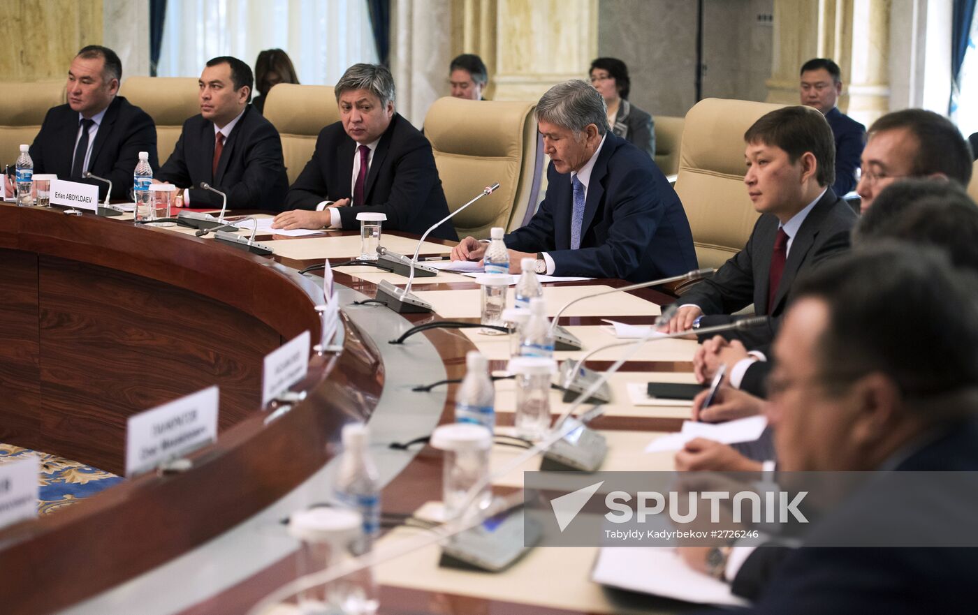 Japanese Prime Minister Shinzo Abe visits Kyrgystan