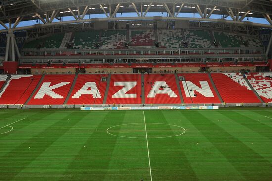 Lawn laid at Kazan Arena stadium