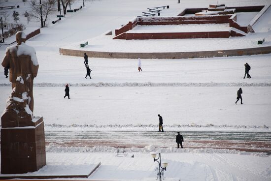 Snow in Chita