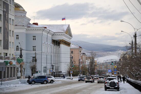 Snow in Chita