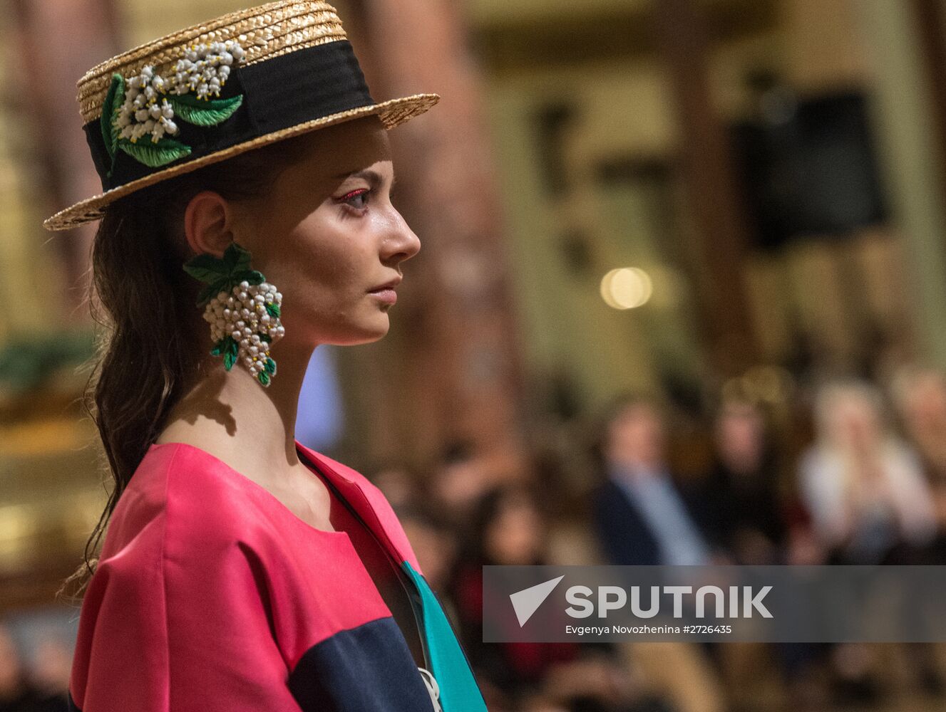 Moscow. Fashion designer Alexander Arutyunov shows off his collection during 'Made in Russia' fashion week