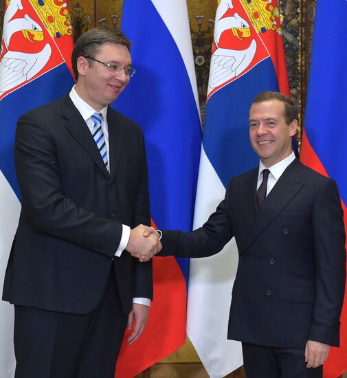Bilateral talks between Russian Prime Minister Dmitry Medvedev and Republic of Serbia Prime Minister Aleksandar Vučić