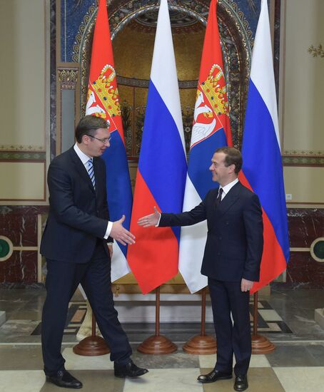 Bilateral talks between Russian Prime Minister Dmitry Medvedev and Republic of Serbia Prime Minister Aleksandar Vučić
