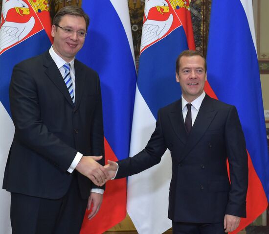 Bilateral talks between Russian Prime Minister Dmitry Medvedev and Republic of Serbia Prime Minister Aleksandar Vučić