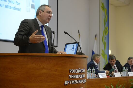 Deputy Prime Minister Dmitry Rogozin at Russian Innovative Technology and Global Market forum