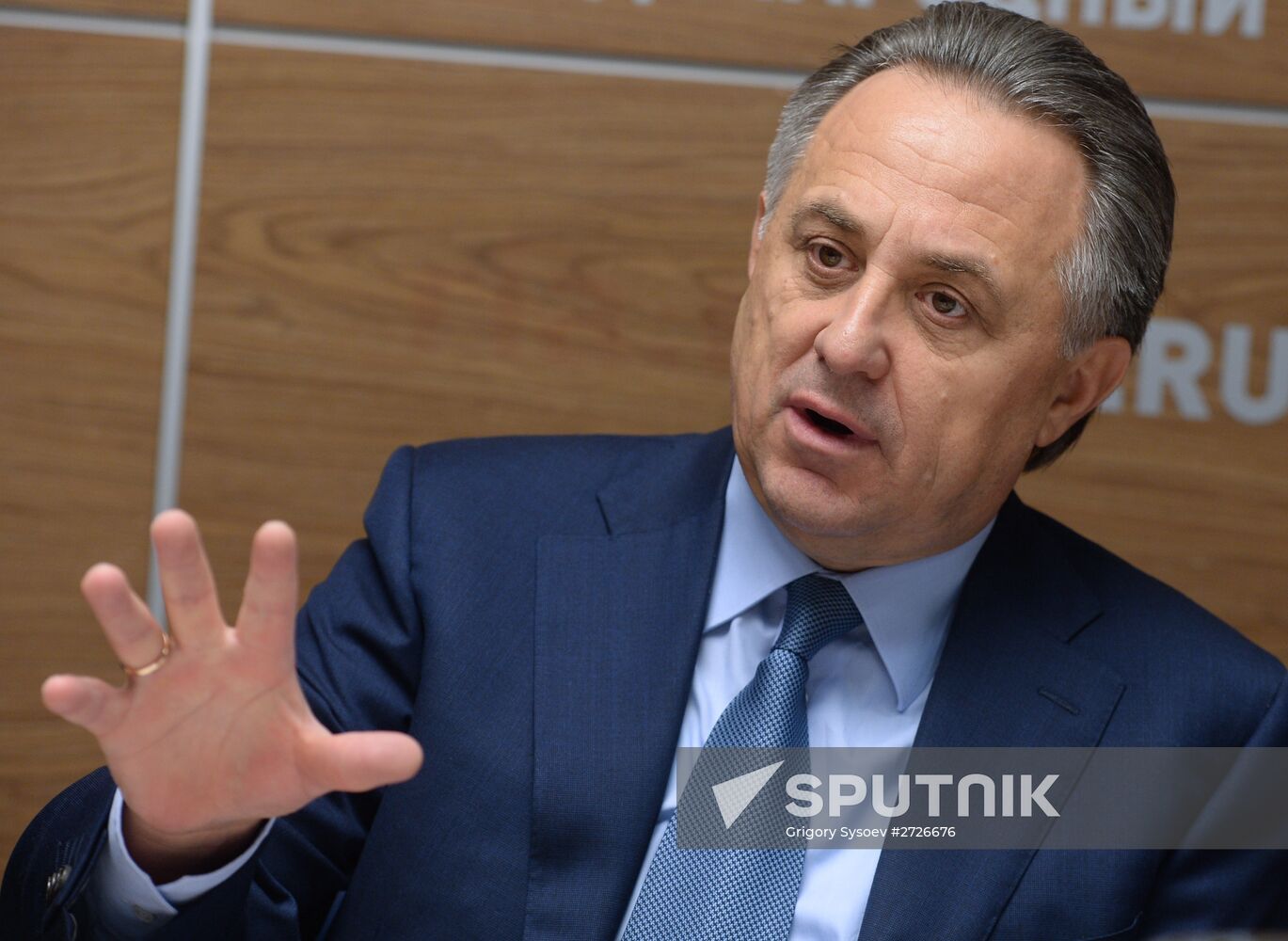 Award ceremony for top-scoring GTO (Ready for Labor and Defense) winners featuring Russian Minister of Sport Vitaly Mutko