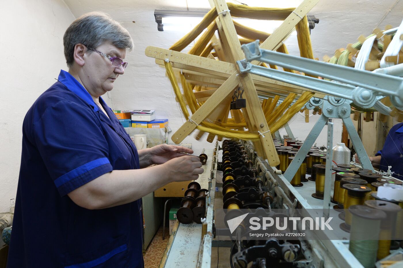 Ancient fabrics produced at Novospassky Monastery