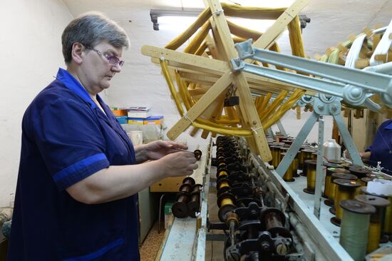 Ancient fabrics produced at Novospassky Monastery