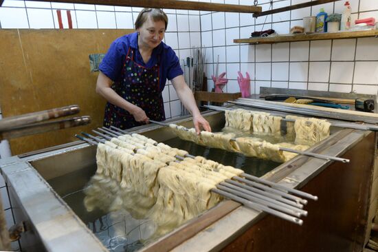 Ancient fabrics produced at Novospassky Monastery