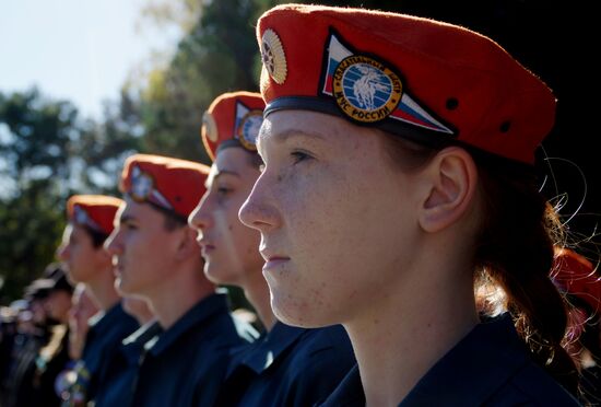 Ceremony of flag- and equipment-giving to Crimean Emercom General Directorate