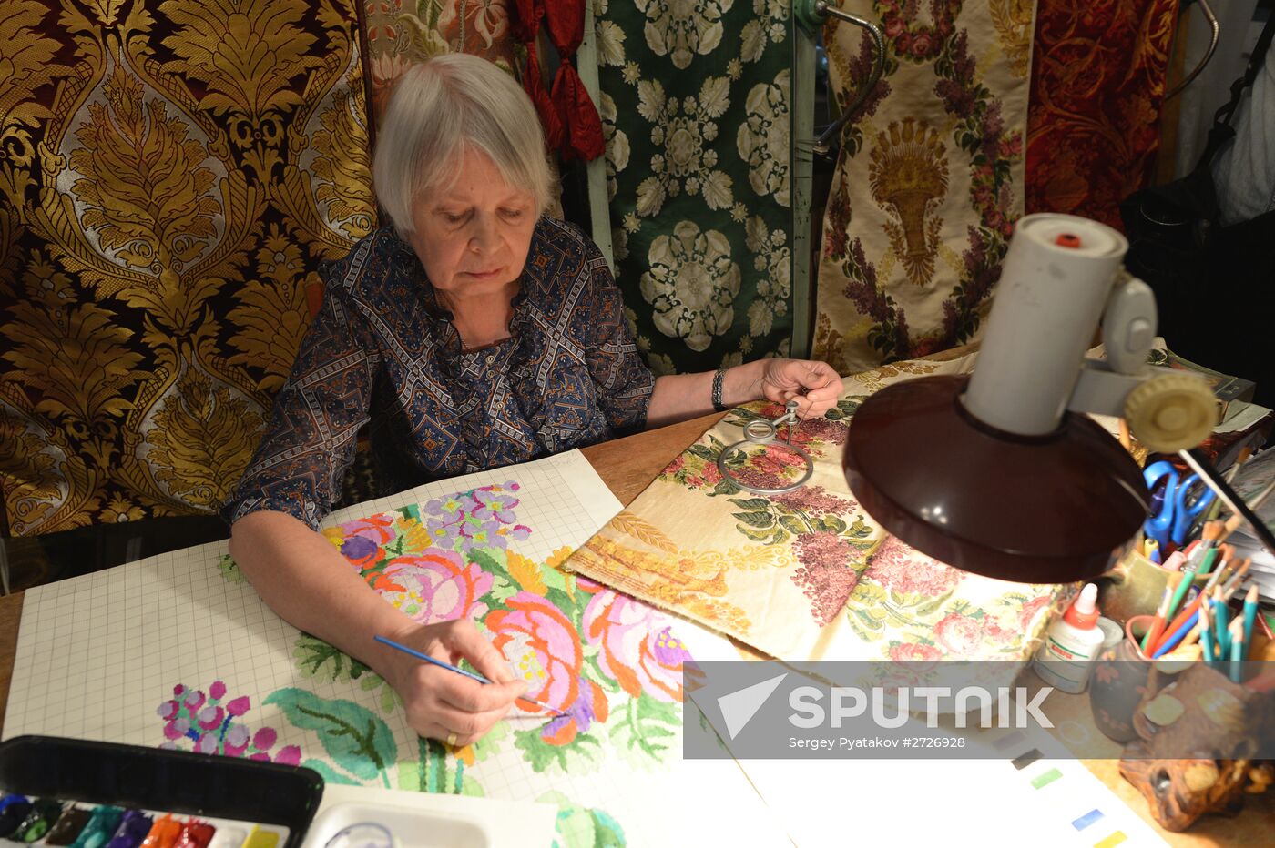 Ancient fabrics produced at Novospassky Monastery