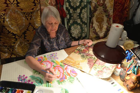 Ancient fabrics produced at Novospassky Monastery