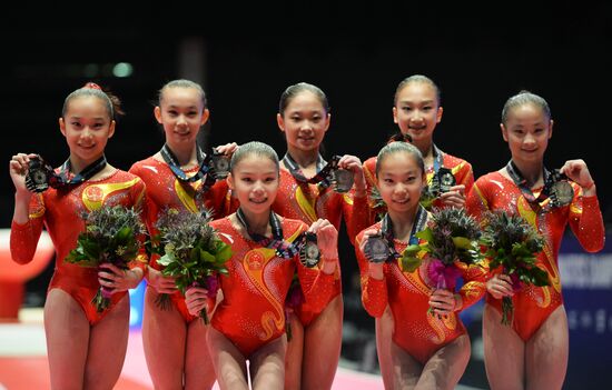 The 2015 World Gymnastics Championships. Day Five