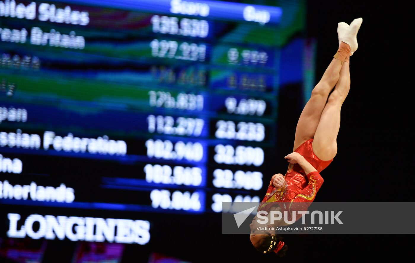 The 2015 World Gymnastics Championships. Day Five