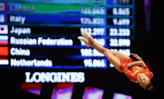 The 2015 World Gymnastics Championships. Day Five