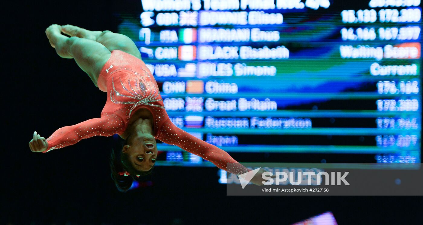 The 2015 World Gymnastics Championships. Day Five