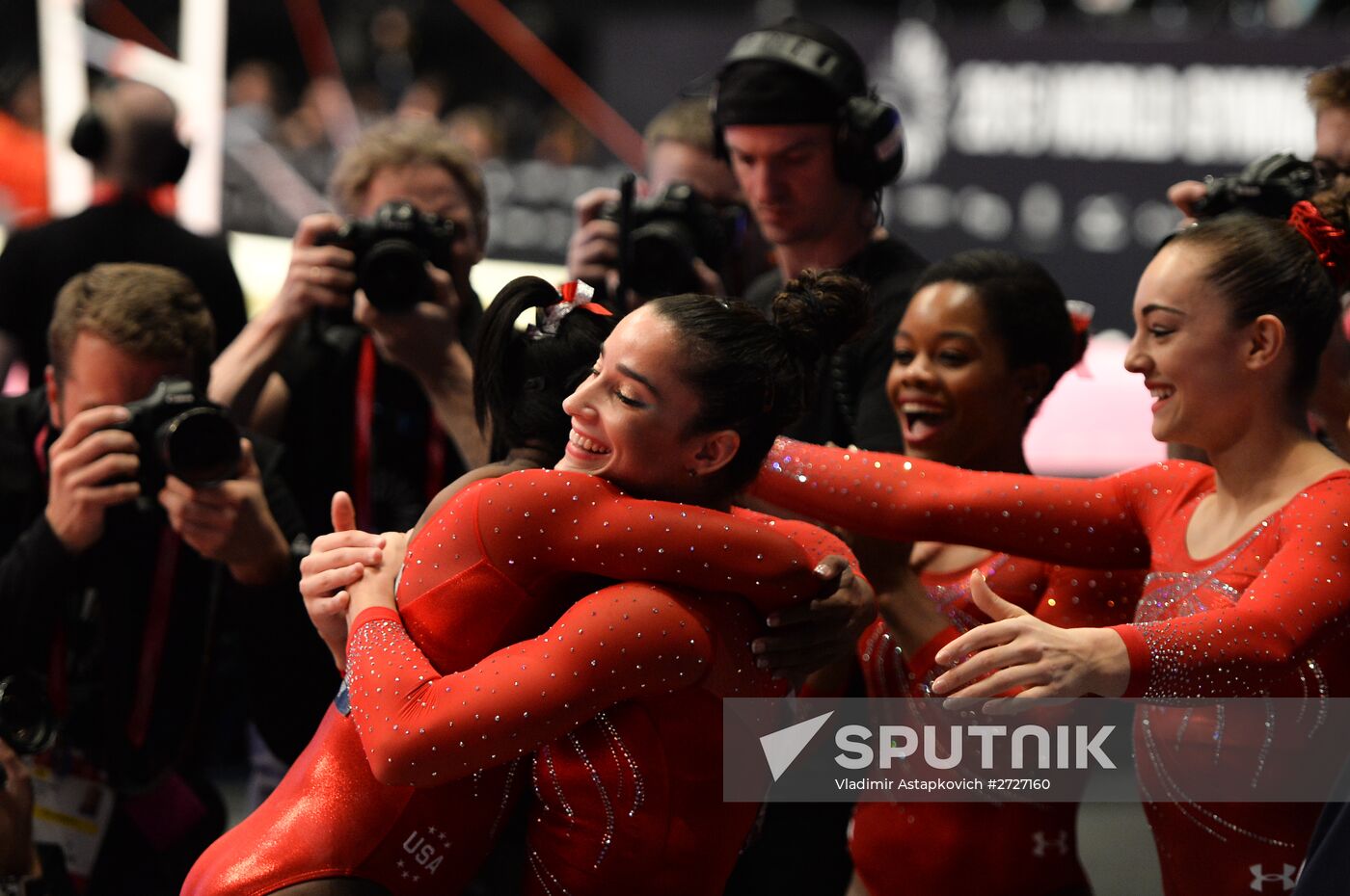 The 2015 World Gymnastics Championships. Day Five