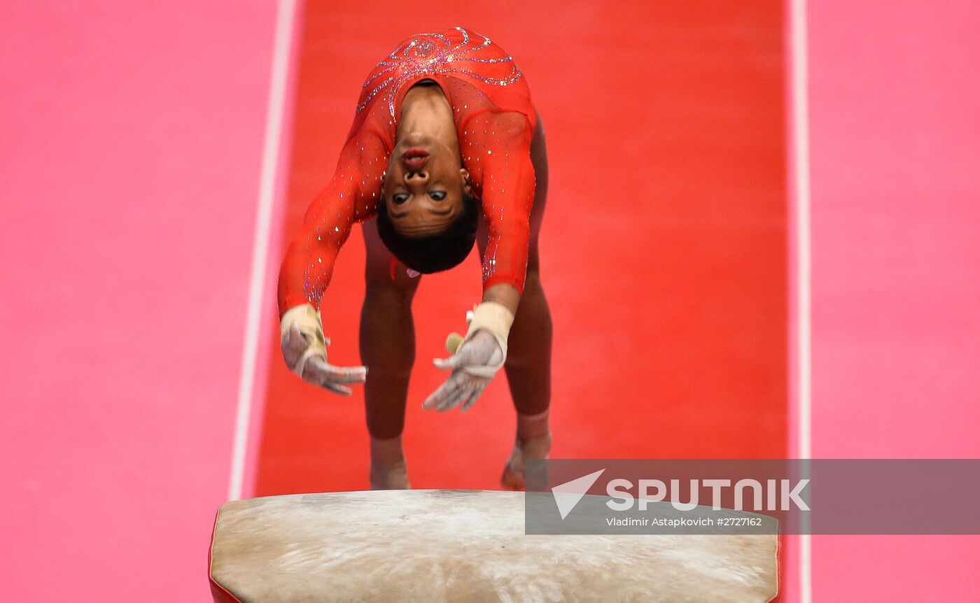 The 2015 World Gymnastics Championships. Day Five