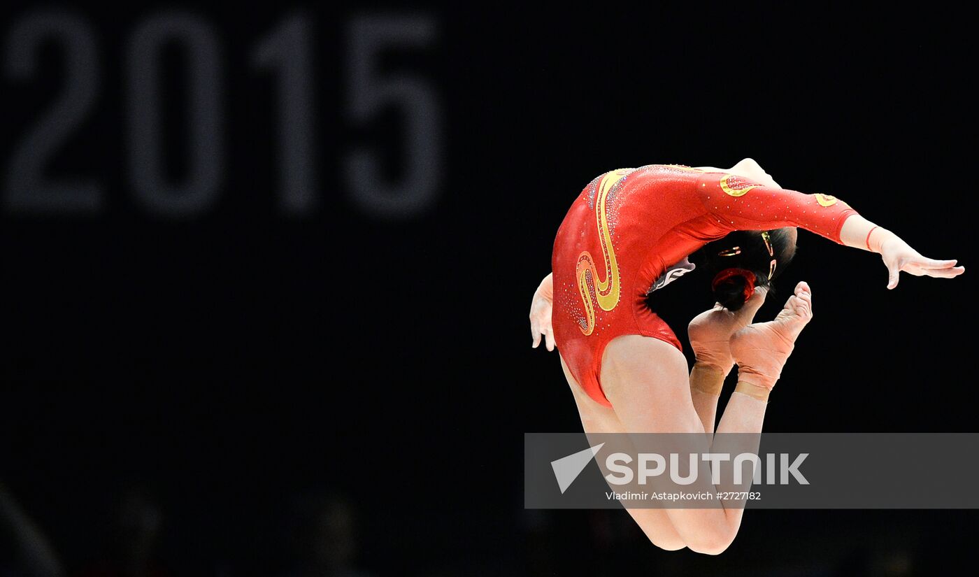 The 2015 World Gymnastics Championships. Day Five